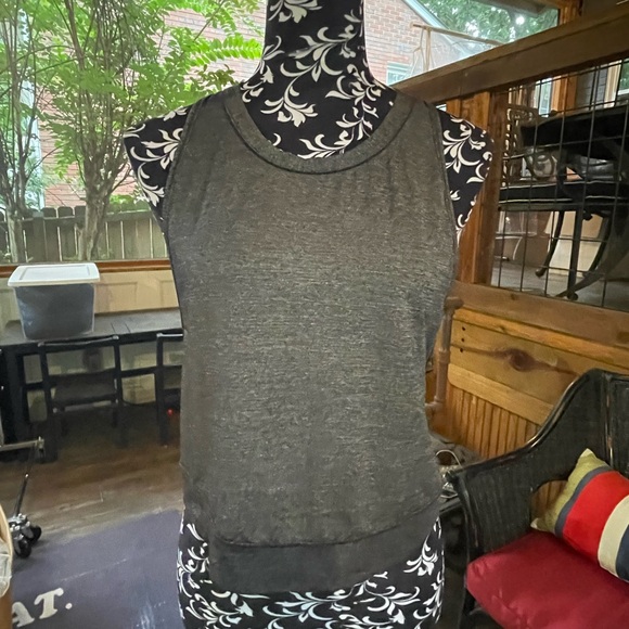 lululemon athletica Tops - Lululemon Pace Perfect Tank Heathered Black / Black
